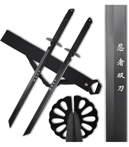 Amazon.com: MASTER USA – Twin Ninja Fantasy Sword – Black Oxidized